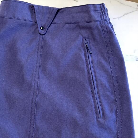 Vintage Jamie Sadock Shorts Plus Sz 18 Golf High Waist Zip Pockets Purple Blue - Picture 3 of 9